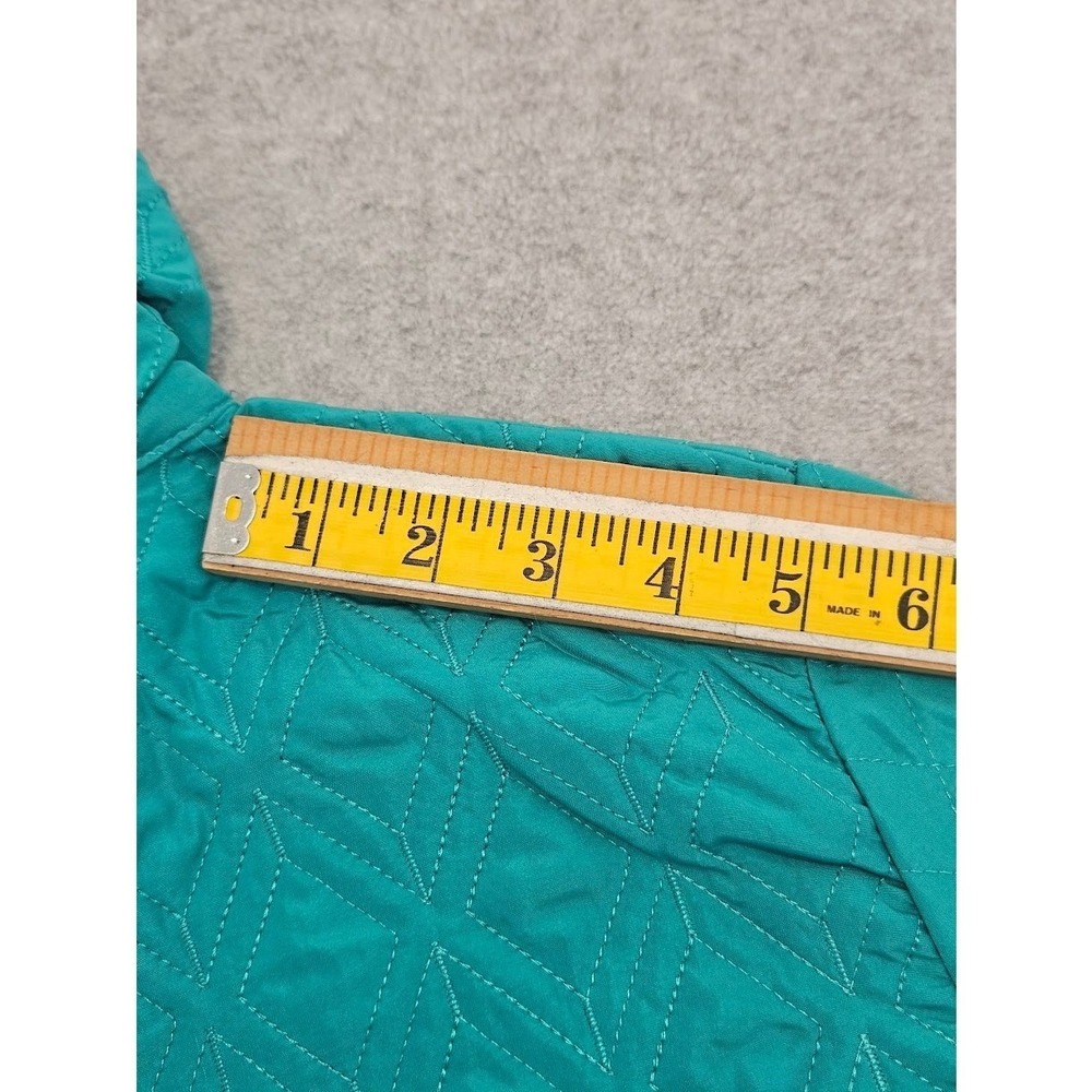 SOUTHERN LADY | Teal Green Quilted Full-Zip Lightweight Jacket - Size S - Picture 13 of 14